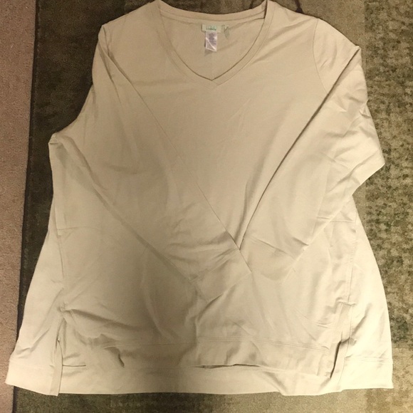 LOGO Lounge by Lori Goldstein Jersey Top Size 2X